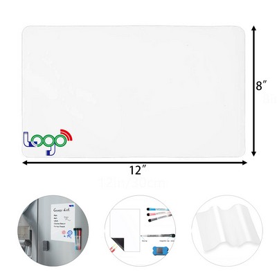 12×8" Magnetic Dry Erase Whiteboard Complete Set