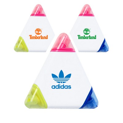 Union Printed - Triangle Shaped Highlighter with 1-Color Logo