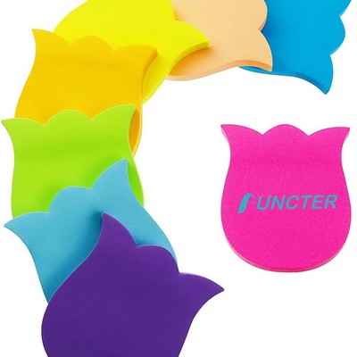 50 Sheets 2.75" Adhesive Tulip Shape Sticky Notes Notepaper