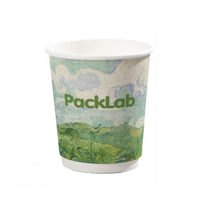 Full Color Imprint 9 OZ Recycled Double Wall Insulated Paper Cup