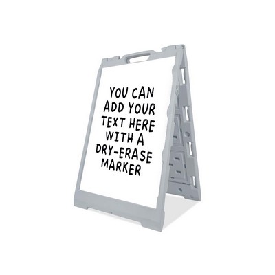 Economy Dry-Erase A-Frame with 1 Blank Panel (2' x 3')