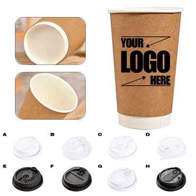 16 oz Disposable Coffee Paper Cups