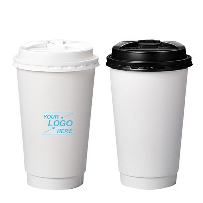 16 Oz. Disposable Coffee Cup w/Lid