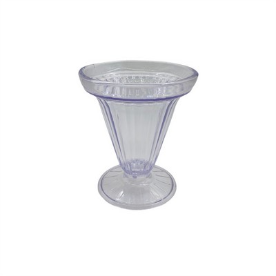 7.4OZ 220ml PC Plastic Dessert or Ice Cream Cup With Stem