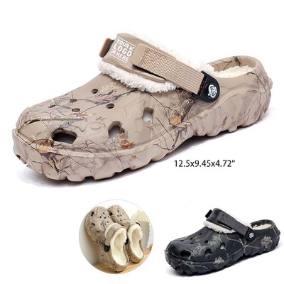 Mens Winter EVA Warm Slippers with Thick Anti-Slip Bottom