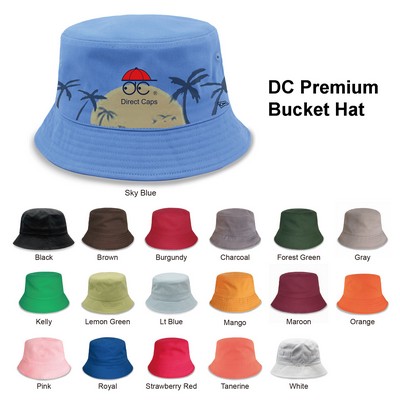 100% Premium Cotton Twill Bucket Hat