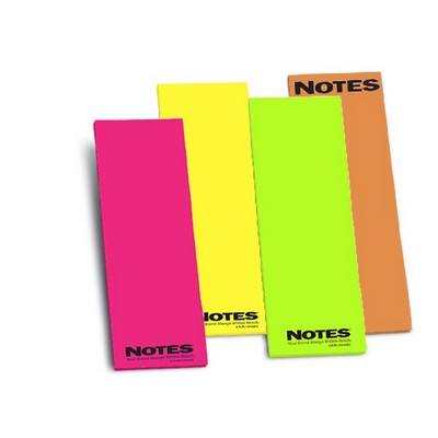 25-Sheet Stik-Withit® Adhesive Notepad w/ Bright Paper (3"x8")