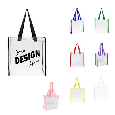 PVC Clear Stadium Tote Bag