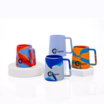 12 oz Hippie Hops Coffee Mug Silicone Handled Unbreakable Cup