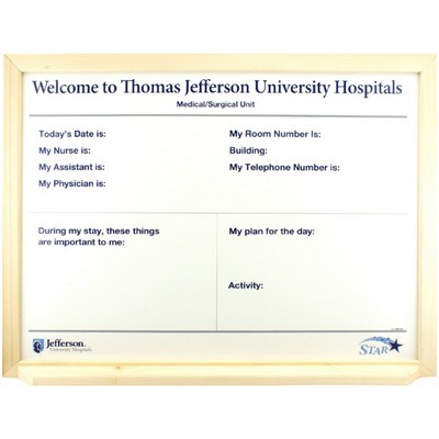 Wood Framed Dry Erase (18"X24")