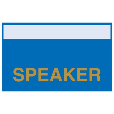 USA Made Synthetic Paper Badge Ribbon Full-Color (4"x2.5") Rectangle