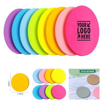 3 x 3" 75 Sheets Round Sticky Notes
