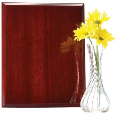High Gloss Mahogany Finish Plaque