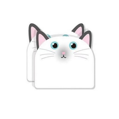 Custom 30 Sheets Adhesive Cute Cat Sticky Notes Writing Pads
