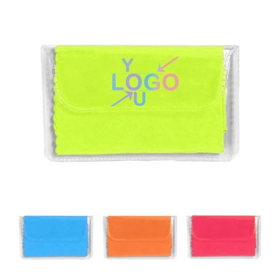 Microfiber Cleaning Cloth in Vinyl Pouch