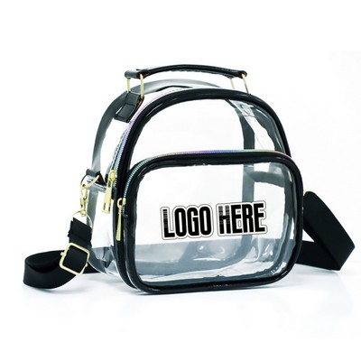 Clear PVC Crossbody Shoulder Bag
