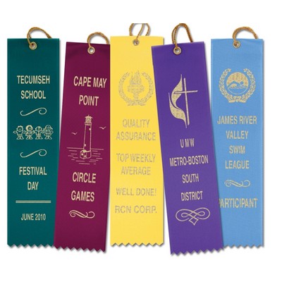 Custom Printed Square Top Ribbon (2½"x10")