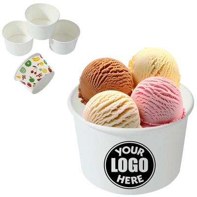 4oz Paper Ice Cream Cups