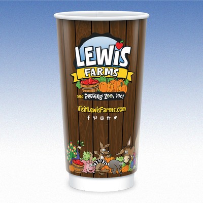 21 oz-Vx2® Gloss Double Wall Insulated Paper Cups
