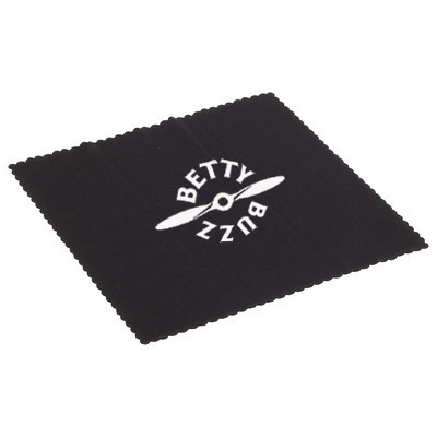 6" X 6" 220gsm Microfiber Lens Cloth w/Antimicrobial Additive