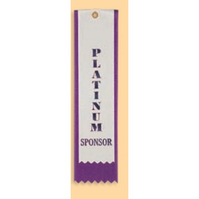 Custom Printed Ribbon w/Event Card, Eyelet & String (2"x 6")