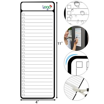 4×11" Magnetic Dry Erase Whiteboard for To-Do Lists