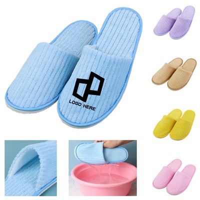 Coral Fleece Hotel Slippers