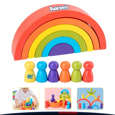 Colorful Rainbow Blocks Set