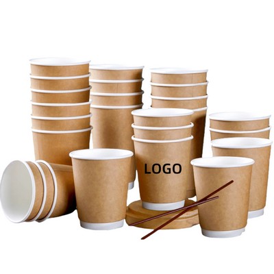 16oz Disposable Kraft Paper Cup