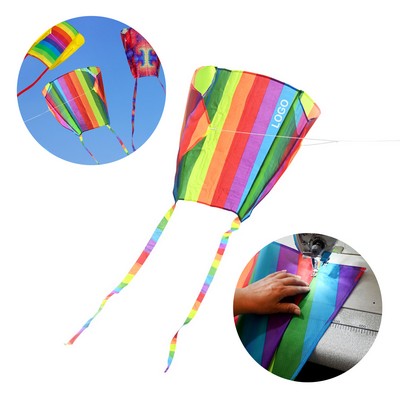 Rainbow Kite with Tails