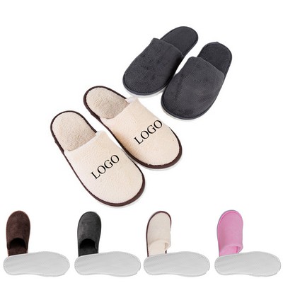 Cotton Velvet Hotel Slippers