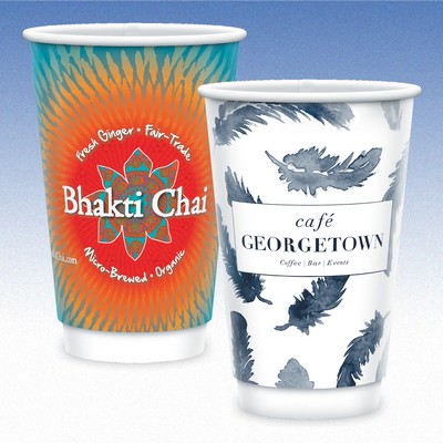 16 oz-Vx2® Matte Double Wall Insulated Paper Cups