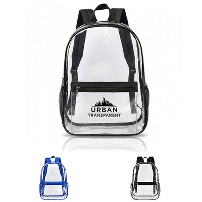 Clear PVC Security 0.3mm School Backpack