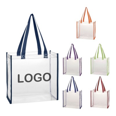 Clear Transparent PVC Tote Bag