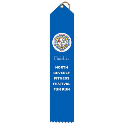 Custom Printed Point Top Multicolor Ribbon (2"x10")