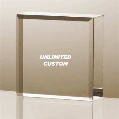 Rectangle Crystal Paperweight