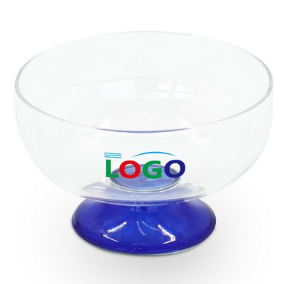 Glass Dessert Bowl with Footed Base