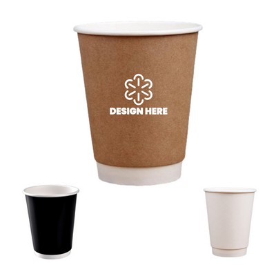 12oz Disposable Double-layer Paper Cup