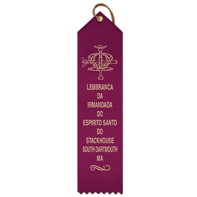 Custom Printed Point Top Ribbon (2"x8")