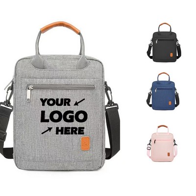 Crossbody Laptop Bag with Leather Handle