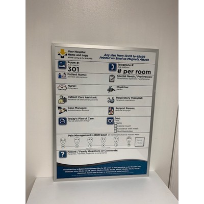 Alum Frame Magnetic Dry Erase (18 x 24")