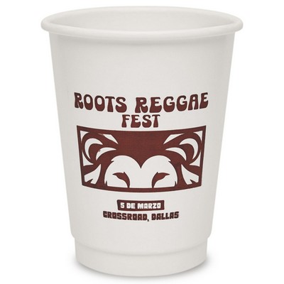 Custom 12 Oz. Double Wall Paper Hot Cups