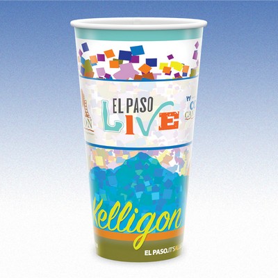 32 oz-Plastic-Free, Compostable, Recyclable Paper Cups