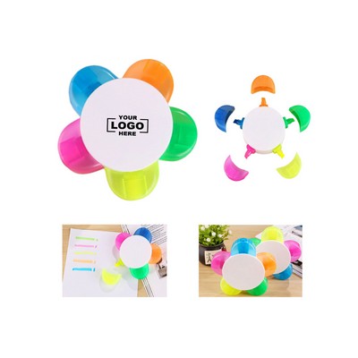 Flower Shape Highlighter w/5 Different Colors