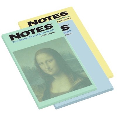 100-Sheet Stik-Withit® Adhesive Notepad W/ Pastel Paper (5"x8")