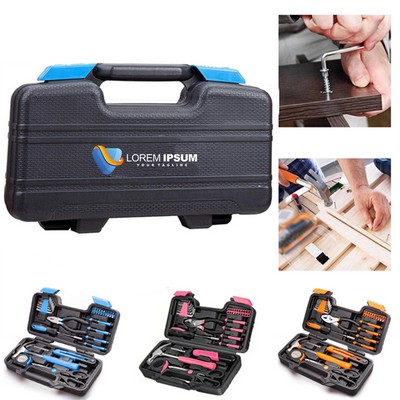 39-Piece General Household Hand Tool Kit & Repair Set