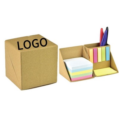 A Cube Of Sticky Notes