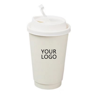16Oz Disposable Paper Cup With Lid