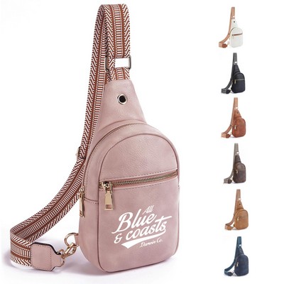 Faux Leather Sling Bag