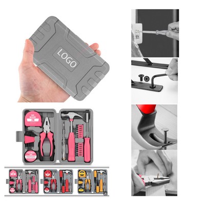 Household Tool Kit With Storage Case